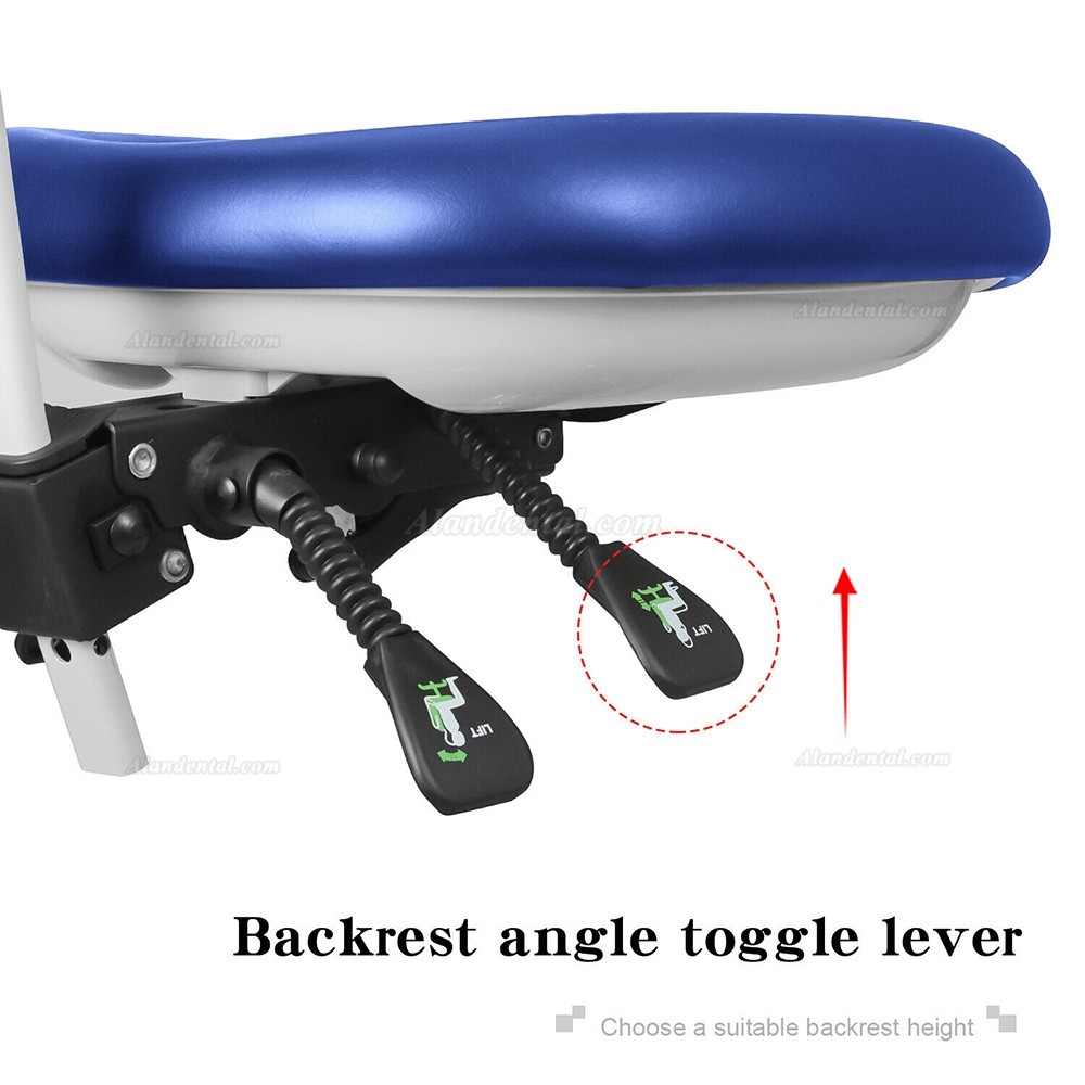 QIYUAN QY-600M-B2 Mobile Dental Assistant Stool Dental Operator Chair 360° Rotation Armrest